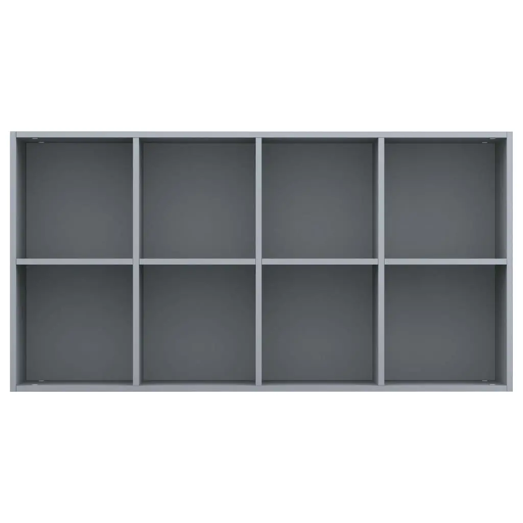 vidaXL Book Cabinet/Sideboard Grey 66x30x130 cm Chipboard