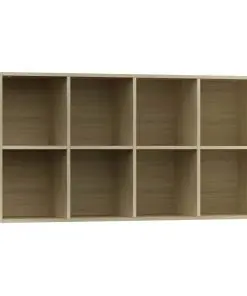 vidaXL Book Cabinet/Sideboard Sonoma Oak 66x30x130 cm Chipboard