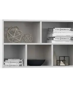 vidaXL Book Cabinet/Sideboard White 45x25x80 cm Chipboard