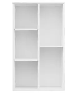 vidaXL Book Cabinet/Sideboard White 45x25x80 cm Chipboard