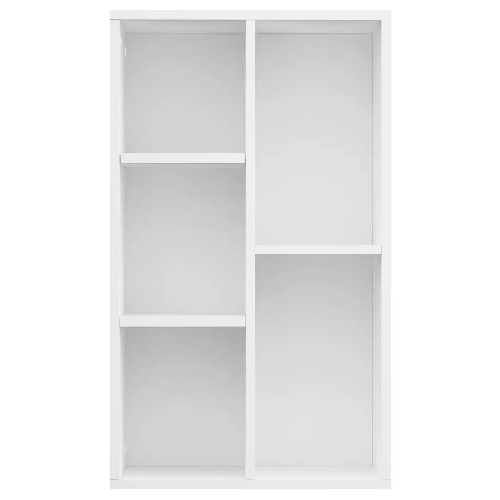 vidaXL Book Cabinet/Sideboard White 45x25x80 cm Chipboard