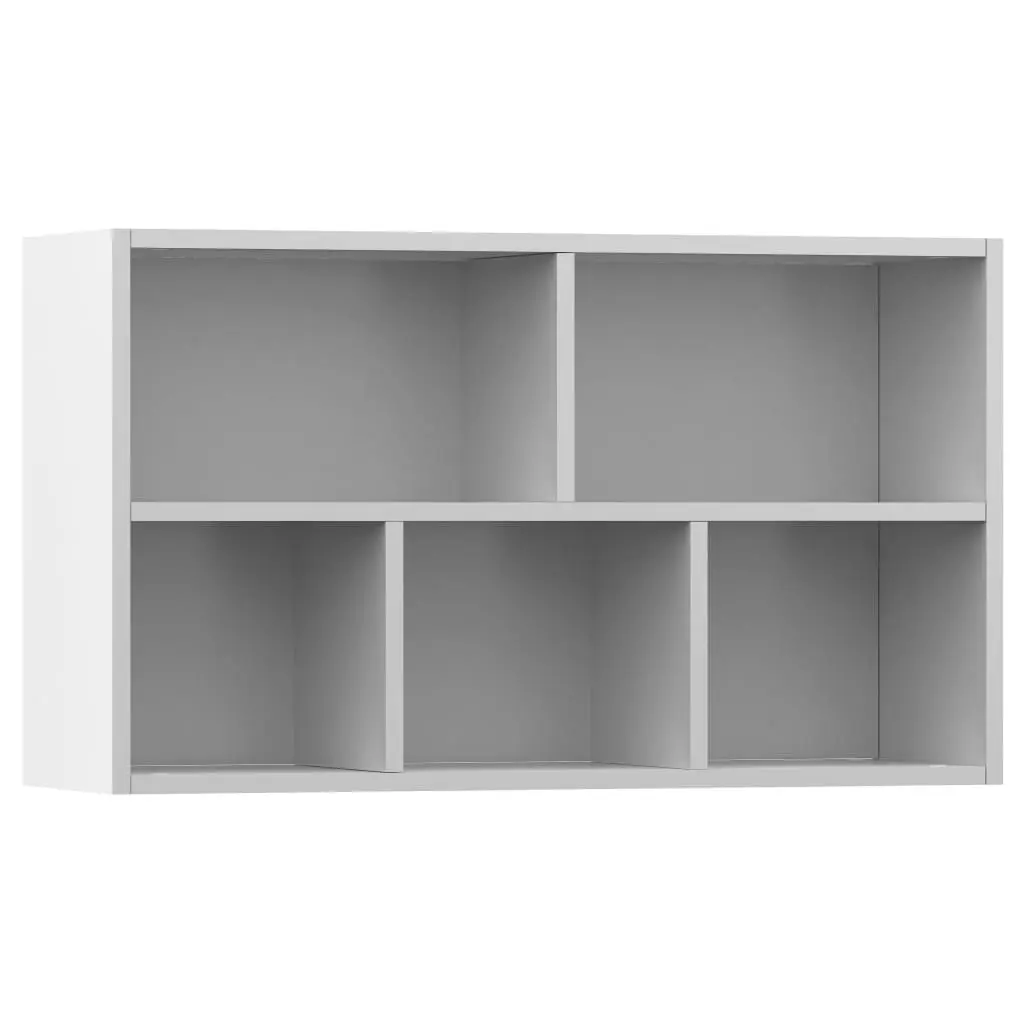 vidaXL Book Cabinet/Sideboard White 45x25x80 cm Chipboard