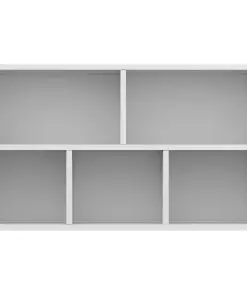 vidaXL Book Cabinet/Sideboard White 45x25x80 cm Chipboard