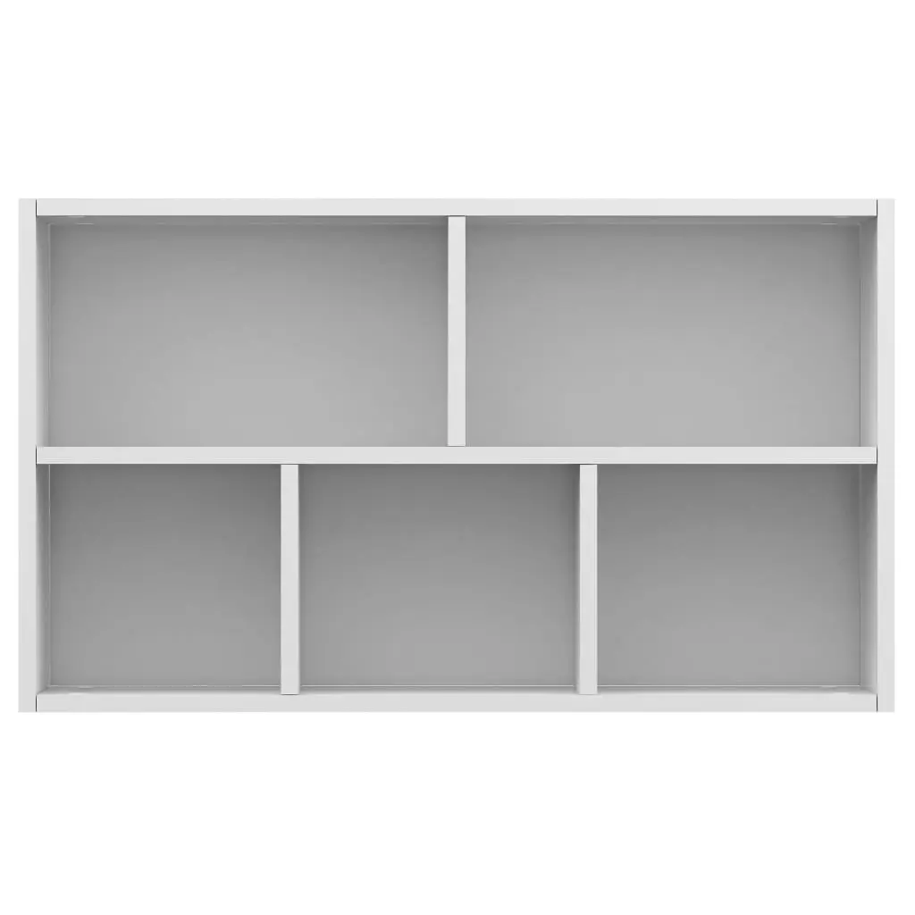 vidaXL Book Cabinet/Sideboard White 45x25x80 cm Chipboard