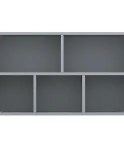 vidaXL Book Cabinet/Sideboard Grey 45x25x80 cm Chipboard