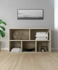 vidaXL Book Cabinet/Sideboard Sonoma Oak 45x25x80 cm Chipboard