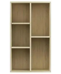 vidaXL Book Cabinet/Sideboard Sonoma Oak 45x25x80 cm Chipboard