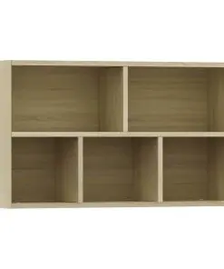 vidaXL Book Cabinet/Sideboard Sonoma Oak 45x25x80 cm Chipboard