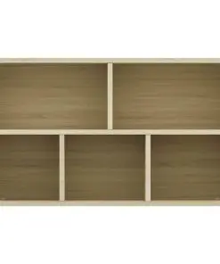 vidaXL Book Cabinet/Sideboard Sonoma Oak 45x25x80 cm Chipboard