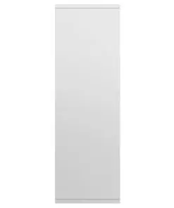 vidaXL Book Cabinet/Sideboard High Gloss White 45x25x80 cm Chipboard