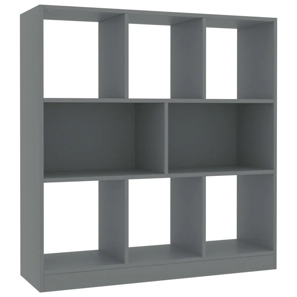 vidaXL Book Cabinet Grey 97.5×29.5×100 cm Chipboard