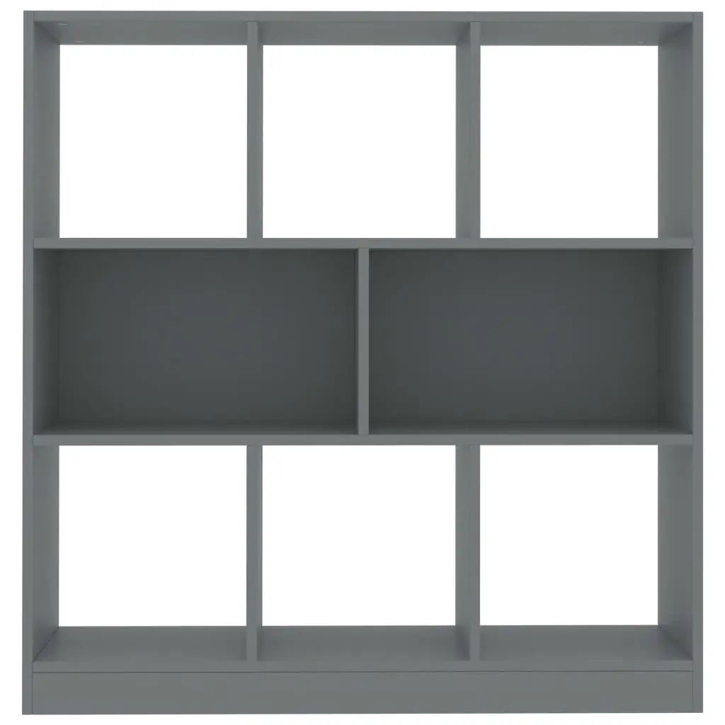 vidaXL Book Cabinet Grey 97.5×29.5×100 cm Chipboard