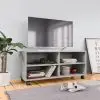 vidaXL TV Cabinet with Castors Concrete Grey 90x35x35 cm Chipboard
