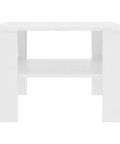 vidaXL Coffee Table White 60x60x42 cm Chipboard
