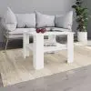 vidaXL Coffee Table White 60x60x42 cm Chipboard vidaXL Coffee Table White 60x60x42 cm Chipboard