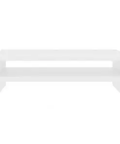 vidaXL Monitor Stand White 42x24x13 cm Chipboard