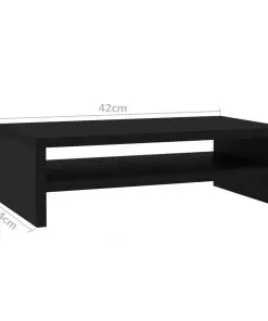 vidaXL Monitor Stand Black 42x24x13 cm Chipboard