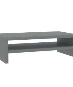 vidaXL Monitor Stand Grey 42x24x13 cm Chipboard