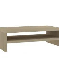 vidaXL Monitor Stand Sonoma Oak 42x24x13 cm Chipboard