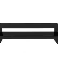 vidaXL Monitor Stand High Gloss Black 42x24x13 cm Chipboard
