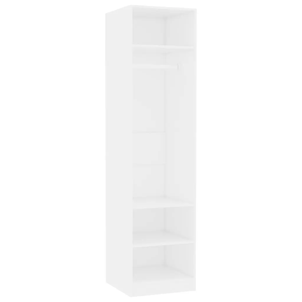 vidaXL Wardrobe White 50x50x200 cm Chipboard