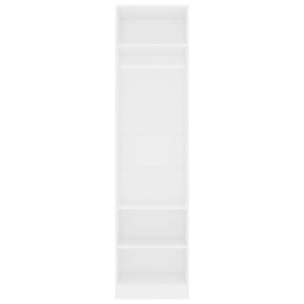 vidaXL Wardrobe White 50x50x200 cm Chipboard