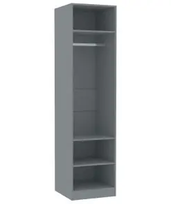 vidaXL Wardrobe Grey 50x50x200 cm Chipboard
