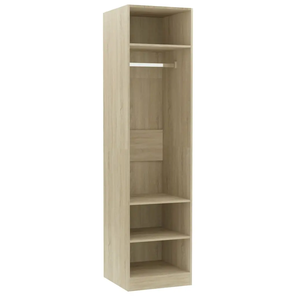 vidaXL Wardrobe Sonoma Oak 50x50x200 cm Chipboard