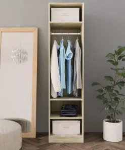 vidaXL Wardrobe Sonoma Oak 50x50x200 cm Chipboard