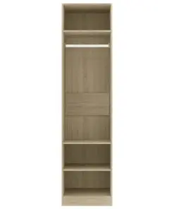vidaXL Wardrobe Sonoma Oak 50x50x200 cm Chipboard
