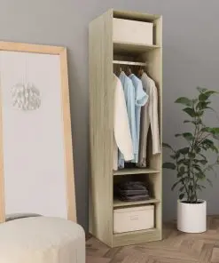 vidaXL Wardrobe Sonoma Oak 50x50x200 cm Chipboard