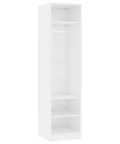 vidaXL Wardrobe High Gloss White 50x50x200 cm Chipboard