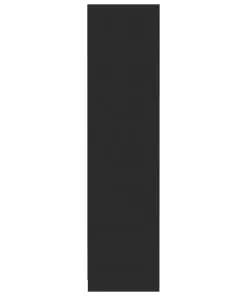 vidaXL Wardrobe High Gloss Black 50x50x200 cm Chipboard