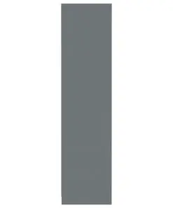 vidaXL Wardrobe High Gloss Grey 50x50x200 cm Chipboard