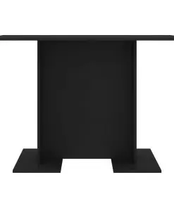 vidaXL Dining Table Black 110x60x75 cm Chipboard