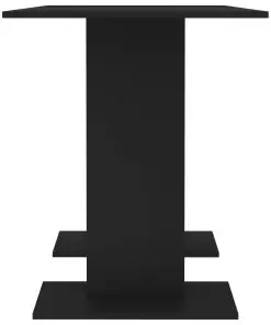 vidaXL Dining Table Black 110x60x75 cm Chipboard