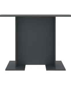 vidaXL Dining Table Grey 110x60x75 cm Chipboard