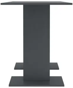 vidaXL Dining Table Grey 110x60x75 cm Chipboard