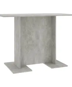 vidaXL Dining Table Concrete Grey 110x60x75 cm Chipboard