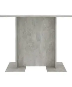 vidaXL Dining Table Concrete Grey 110x60x75 cm Chipboard
