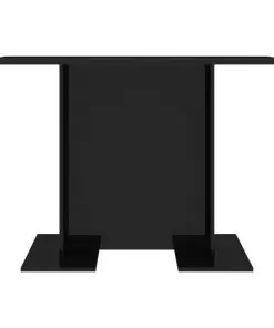vidaXL Dining Table High Gloss Black 110x60x75 cm Chipboard