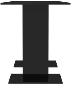 vidaXL Dining Table High Gloss Black 110x60x75 cm Chipboard