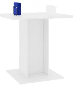 vidaXL Dining Table White 80x80x75 cm Chipboard