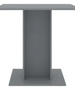 vidaXL Dining Table Grey 80x80x75 cm Chipboard