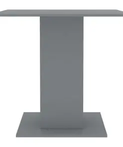 vidaXL Dining Table Grey 80x80x75 cm Chipboard