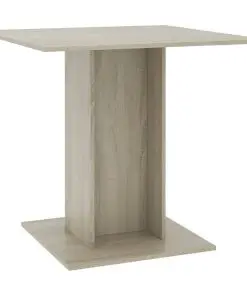 vidaXL Dining Table Sonoma Oak 80x80x75 cm Chipboard
