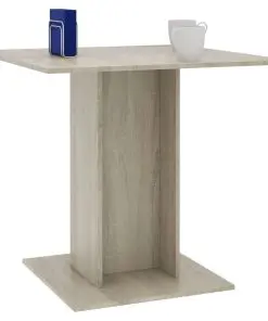 vidaXL Dining Table Sonoma Oak 80x80x75 cm Chipboard