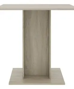 vidaXL Dining Table Sonoma Oak 80x80x75 cm Chipboard