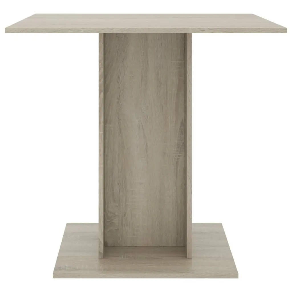 vidaXL Dining Table Sonoma Oak 80x80x75 cm Chipboard