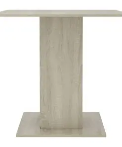 vidaXL Dining Table Sonoma Oak 80x80x75 cm Chipboard